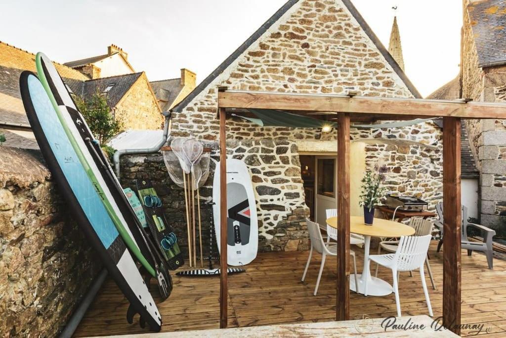 Ty Ar Mor Maison De La Mer, A 40 M De La Plage Saint-Michel-en-Grève Eksteriør billede